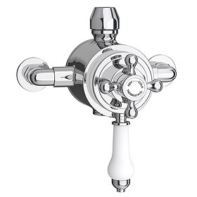 Trafalgar Traditional Dual Exposed Thermostatic Shower Valve Large Image