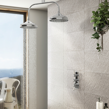 Trafalgar Traditional Dual Shower Heads with Concealed Valve  Profile Large Image