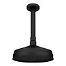 Trafalgar Traditional Matt Black Shower with Concealed Valve, Ceiling Mounted 8" Head + Handset
