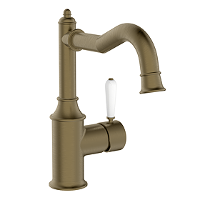 Trafalgar Traditional Mono Basin Mixer Tap - Antique Brass