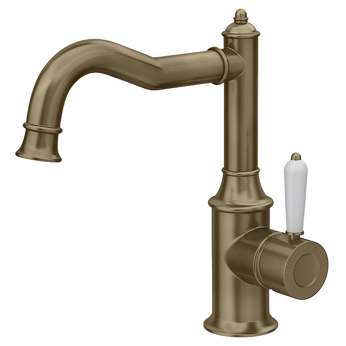 Trafalgar Traditional Mono Basin Mixer Tap - Antique Brass