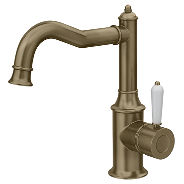 Trafalgar Traditional Mono Basin Mixer Tap - Antique Brass