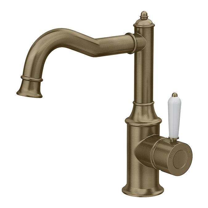 Trafalgar Traditional Mono Basin Mixer Tap - Antique Brass