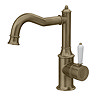 Trafalgar Traditional Mono Basin Mixer Tap - Antique Brass
