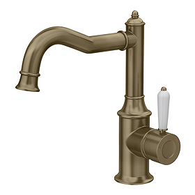 Trafalgar Traditional Mono Basin Mixer Tap - Antique Brass
