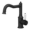 Trafalgar Traditional Mono Basin Mixer Tap - Matt Black