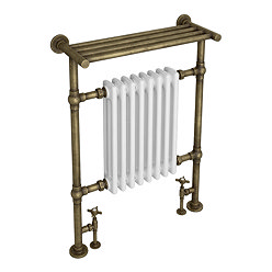Trafalgar Traditional Radiator with Shelf - Antique Brass