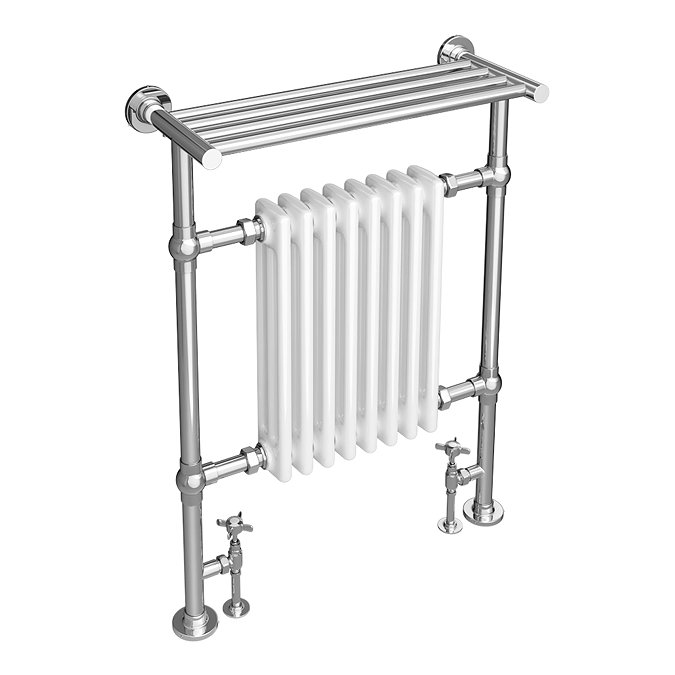 Trafalgar Traditional Radiator with Shelf - Chrome