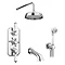 Trafalgar Traditional Shower Package with Fixed Head, Handset + Bath Spout  Feature Large Image