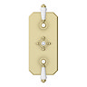 Trafalgar Traditional Triple Concealed Thermostatic Shower Valve Brushed Brass
