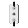 Trafalgar Traditional Triple Concealed Thermostatic Shower Valve Chrome & Black