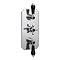 Trafalgar Traditional Triple Concealed Thermostatic Shower Valve Chrome & Black