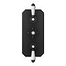 Trafalgar Traditional Triple Concealed Thermostatic Shower Valve Matt Black
