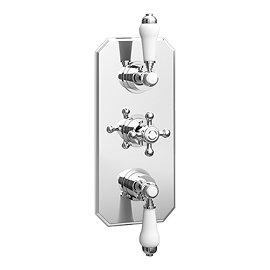 Trafalgar Traditional Triple Concealed Thermostatic Shower Valve Chrome