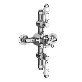 Trafalgar Traditional Triple Exposed Thermostatic Shower Valve