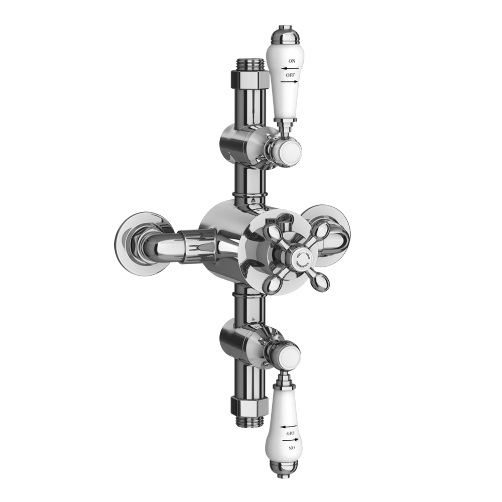 Trafalgar Traditional Triple Exposed Thermostatic Shower Valve ...