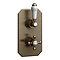 Trafalgar Traditional Twin Concealed Thermostatic Shower Valve Antique Brass