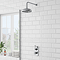 Trafalgar Traditional Twin Concealed Thermostatic Shower Valve incl. 8" Apron Fixed Head