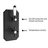Trafalgar Traditional Twin Concealed Thermostatic Shower Valve Matt Black
