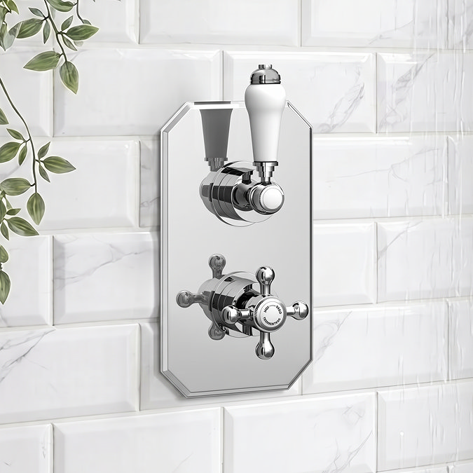 Trafalgar Traditional Twin Concealed Thermostatic Shower Valve