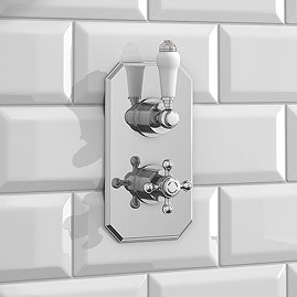 Trafalgar Traditional Twin Concealed Thermostatic Shower Valve