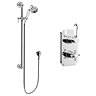 Trafalgar Twin Concealed Thermostatic Shower Valve + Slider Rail Kit Feature Large Image