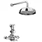 Trafalgar Twin Exposed Thermostatic Shower Pack (Inc. Valve, Elbow + Fixed Shower Head) Large Image