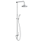 Trafalgar Victorian Exposed Valve with Rigid Riser Kit, Diverter, 8" Rose & Handset