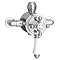 Trafalgar Victorian Valve Inc. Grand Rigid Riser Kit, Diverter, 8" Rose with Swivel + Handset Profile Large Image