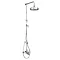 Trafalgar Victorian Valve Inc. Grand Rigid Riser Kit, Diverter, 8" Rose with Swivel + Handset Large
