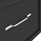 Period Bathroom Co. Wall Hung Vanity - Matt Black - 500mm 1 Drawer with Chrome Handle  Feature Large