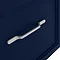 Period Bathroom Co. Wall Hung Vanity - Matt Blue - 500mm 1 Drawer with Chrome Handle  Feature Large 