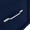 Period Bathroom Co. Wall Hung Vanity - Matt Blue - 500mm 2 Drawer with Chrome Handles Feature Large