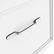 Period Bathroom Co. Wall Hung Vanity - Matt White - 500mm 1 Drawer with Chrome Handle  Feature Large