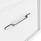 Period Bathroom Co. Wall Hung Vanity - Matt White - 500mm 1 Drawer with Chrome Handle Feature Large