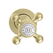 Trafalgar Wall Mounted Basin Spout and Crosshead Stop Taps – Brushed Brass