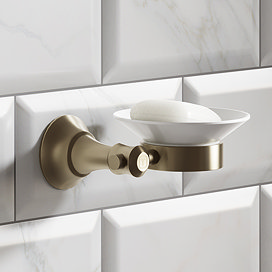 Trafalgar Wall Mounted Soap Dish - Antique Brass