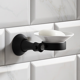 Trafalgar Wall Mounted Soap Dish - Matt Black