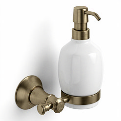 Trafalgar Wall Mounted Soap Dispenser - Antique Brass