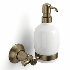 Trafalgar Wall Mounted Soap Dispenser - Antique Brass