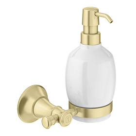 Trafalgar Wall Mounted Soap Dispenser - Brushed Brass