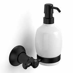 Trafalgar Wall Mounted Soap Dispenser - Matt Black