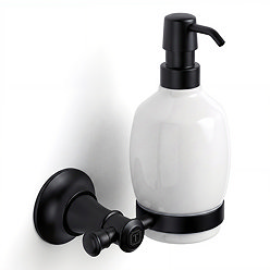 Trafalgar Wall Mounted Soap Dispenser - Matt Black