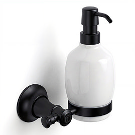 Trafalgar Wall Mounted Soap Dispenser - Matt Black