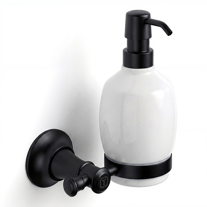 Trafalgar Wall Mounted Soap Dispenser - Matt Black