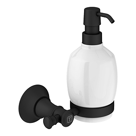 Trafalgar Wall Mounted Soap Dispenser - Matt Black