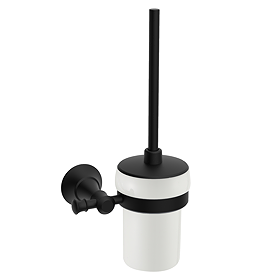 Trafalgar Wall Mounted Toilet Brush - Matt Black 