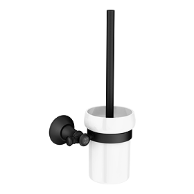 Trafalgar Wall Mounted Toilet Brush - Matt Black