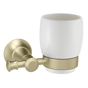 Trafalgar Wall Mounted Tumbler - Brushed Brass