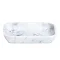 Trafalgar White Marble Effect Polyresin Soap Dish Large Image